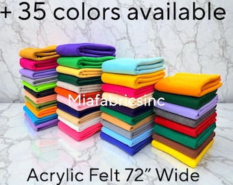 Acrylic Felt 72” Wide School Craft Poker Table Fabric Sold By Yard 1