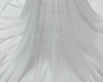 Off White Power Mesh Fabric, 4-Way Stretch, 60" Wide, By The Yard