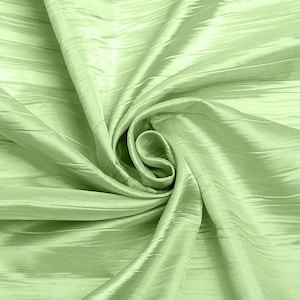 Mint Crushed Taffeta Fabric: 54&quot; Wide Polyester, Sold by The Yard