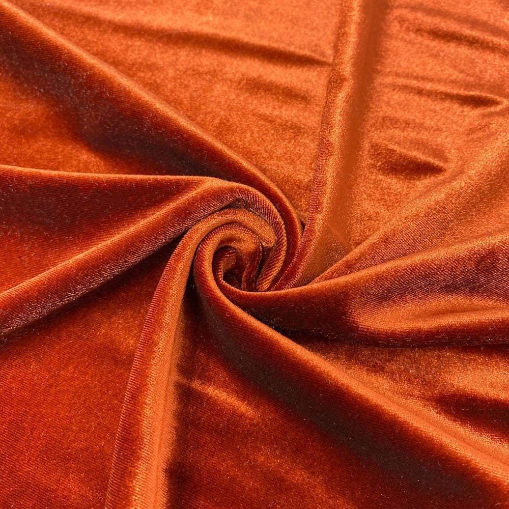 Stretch Velvet Fabric 60 Wide by The Yard for Sewing Apparel Costumes Craft 1 Red