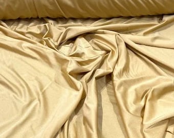 Gold Shiny Milliskin Spandex Fabric: 4-Way Stretch, 58&quot; Wide - By The Yard