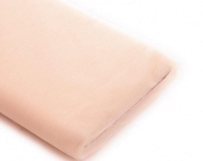 Mia Fabrics Blush 54"Inches Wide by 40 Yards Long (120 ft) Fabric Tulle Bolt for Wedding and Decoration, Bridal Wedding Tulle