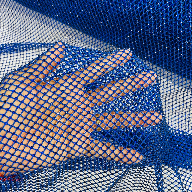 Fishnet Opacity Rhinestone Rhinestone Fishnet Fabric - Etsy