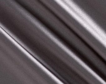 Gray Stretch Imitation Silk Satin Charmeuse - 2 Way Slight Stretch- 58/60" - (Choose The Quantity)