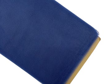 Navy Blue Tulle Fabric Bolt: 40 Yards, 54" Wide Diamond Netting