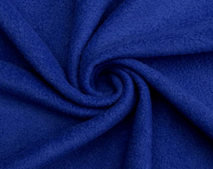 Royal Blue Soft Anti-Pill Polar Fleece Fabric: 60" Wide, Sold by The Yard