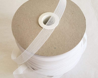 1/2 Inch White Crinoline Horsehair Braid Trim-Wedding-Bridal-Decorations-Crafts-Sold By The Yard (Choose The Quantity)