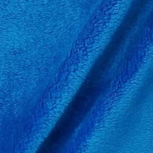 Royal Blue Minky Fabric: Ultra Soft 60&quot; Wide, 3mm Pile