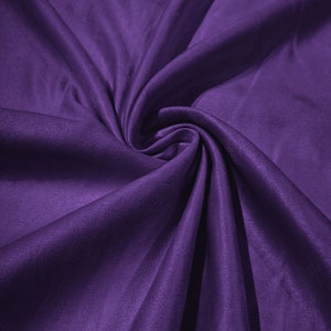 58&quot; Faux Micro Suede Fabric - Light Plum  - Polyester Micro Suede Fabric for Upholstery / Crafts / Costume Sold By The Yard
