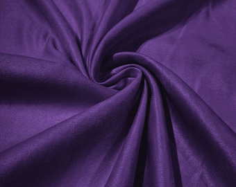 Purple Faux Micro Suede Fabric: 58" Wide Polyester, Sold By The Yard