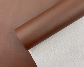 Tela de vinilo marino color chocolate: tapicería impermeable, 54" de ancho - Se vende cortada a medida