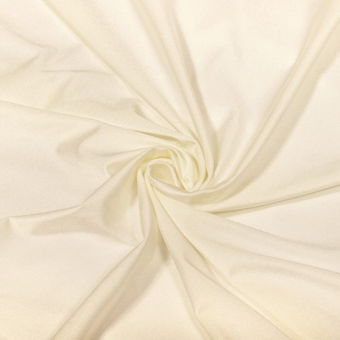 Ivory Shiny Milliskin Nylon Spandex Fabric 4 Way Stretch Etsy