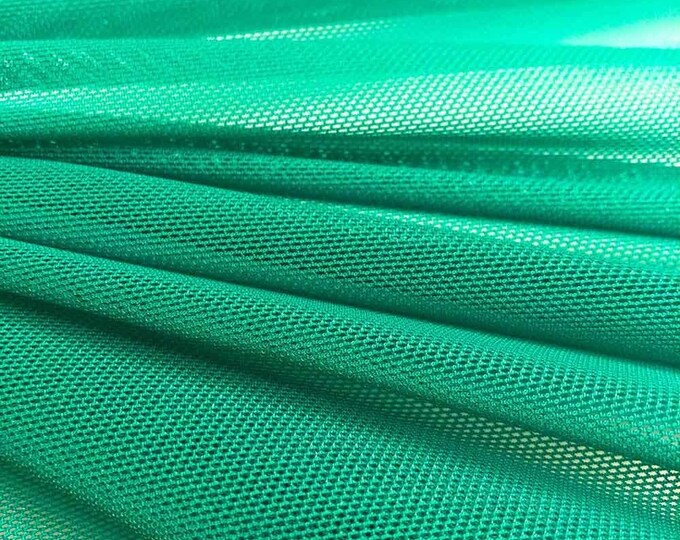 Jade Power Mesh Fabric 60" Wide, Sold By The Yard ( Many Colors ) Free Shipping