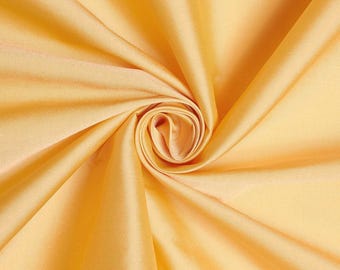 Gold Taffeta Stretch Fabric 2-Way Stretch, Spandex Polyester 58" Wide Sold by The Yard