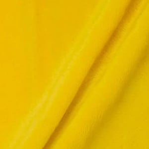 Yellow Minky Fabric By The Yard, 60” Wide, Ultra Soft Fabric, 3.mm Pile, Used for Blanket, Mia&#39; Fabrics Inc