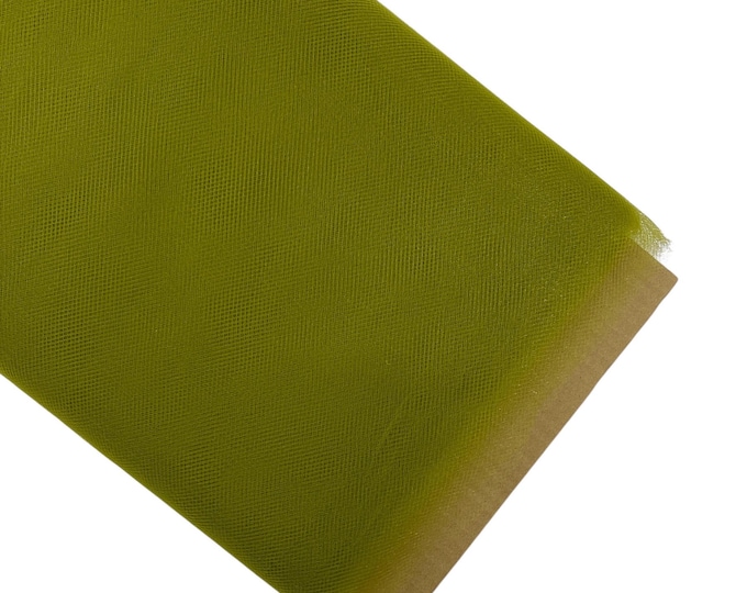 Olive Tulle Fabric Bolt: 54" Wide, 40 Yards - Wedding & Decoration