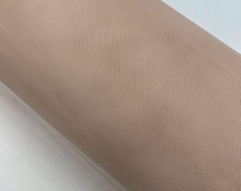 Champagne Hard Net Tulle Crinoline Fabric | Petticoat Fabric | Stiff Netting Fabric 54” Wide