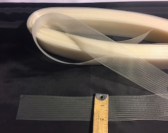 2 Inch Ivory Crinoline Horsehair Braid Trim-Wedding-Bridal-Decorations-Crafts-Sold By The Yard (Choose The Quantity)