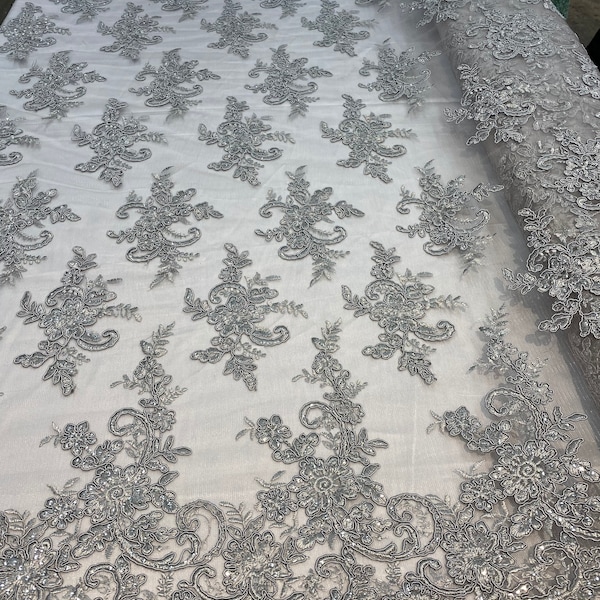 Lace Applique Fabric Etsy