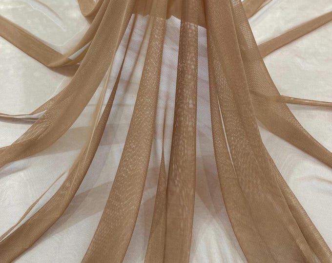 Dk Nude Power Mesh Fabric, 4-Way Stretch, 60" Wide, By The Yard