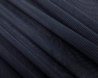 Navy Power Mesh Fabric 60" Wide, Sold By The Yard ( Many Colors ) Free Shipping
