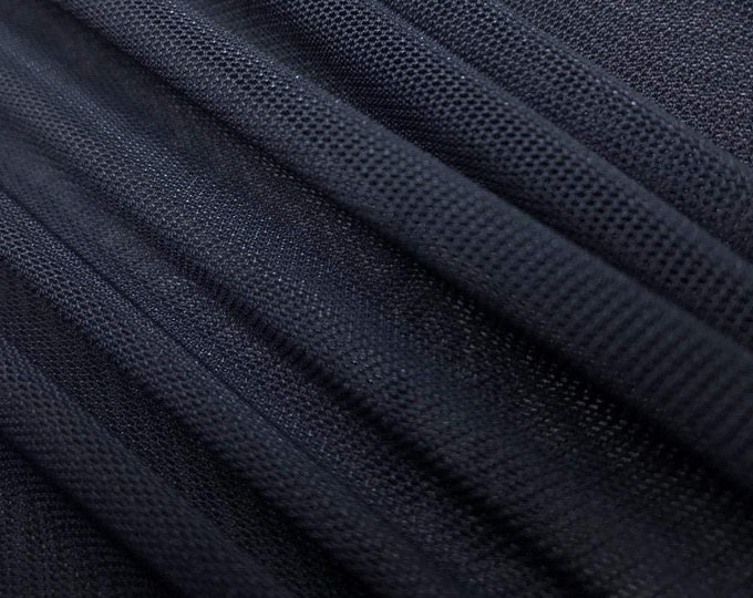 Navy Power Mesh Fabric 60" Wide, Sold By The Yard ( Many Colors ) Free Shipping