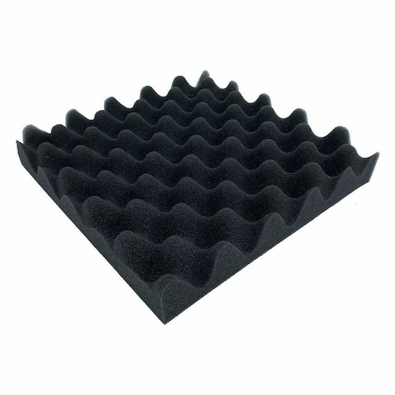 Self Adhesive Sound Absorbing Foam Speaker Bookshelf Bass Home Theatre Egg  Crate