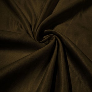 58&quot; Faux Micro Suede Fabric - Dark Olive - Polyester Micro Suede Fabric for Upholstery / Crafts / Costume Sold By The Yard
