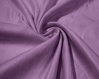 Lavender Faux Micro Suede Fabric: 58" Wide Polyester Upholstery