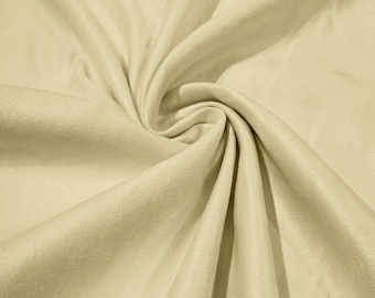 Butter Faux Micro Suede Fabric: 58" Polyester Upholstery, Crafts - Sold By The Yard