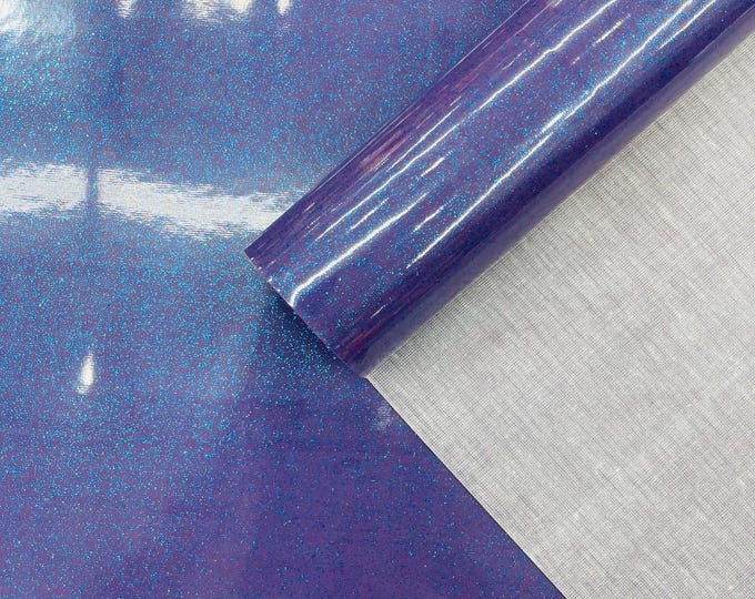 Purple Sparkle Glitter Upholstery Vinyl Fabric - 54" Width Sold By The Yard, Sparkle Glitter Vinyl Upholstery
