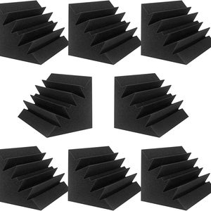 Corner Bass Trap/Absorber - 12&quot; x 12&quot; x 12&quot; Acoustic Sound Foam Kit - SoundProofing and Deadening - Made in the USA!