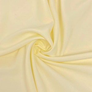 Ivory Poly Poplin Fabric Polyester Solid 60&#39;&#39; By The Yard Table Covers Decoration Apparel ( Choose The Size )