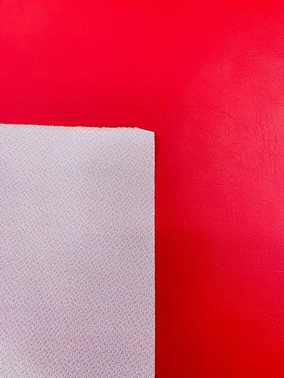 Tessuto In PVC Rinforzato Rosso Resistente Ai Raggi UV - Impermeabile E Antistrappo Per Barche, Teloni E Coperture - Venduto Al Metro (larghezza 152 Cm)
