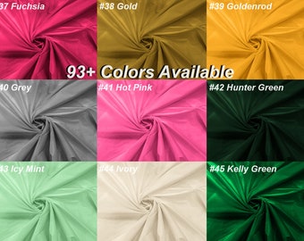 55" Polyester Dupioni Silk Fabric - Silk Dupioni Multi-Use Fabric for Decor/Dress/Curtains By Yard Color #1-63
