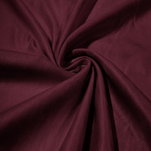 58" Faux Micro Suede Fabric - Wine - Polyester Micro Suede Fabric for Upholstery / Crafts / Costume Sold By The Yard