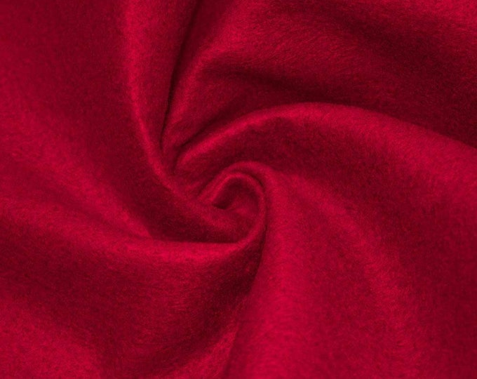 Red Acrylic Felt 72” Wide School Craft Poker Table Fabric Sold By Yard