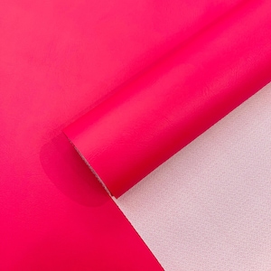 Hot Pink Marine Vinyl Fabric Sold By The Yard, Faux Leather Pleather Upholstery-Auto-Boat 54&quot; Width Waterproof PVC Anti-UV Commercial