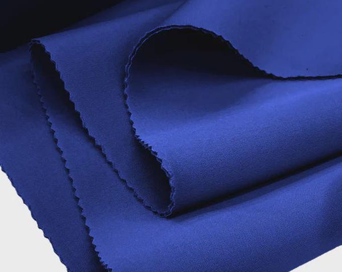 Royal Blue Scuba Knit Fabric: Polyester Spandex Blend - 58/60" Wide