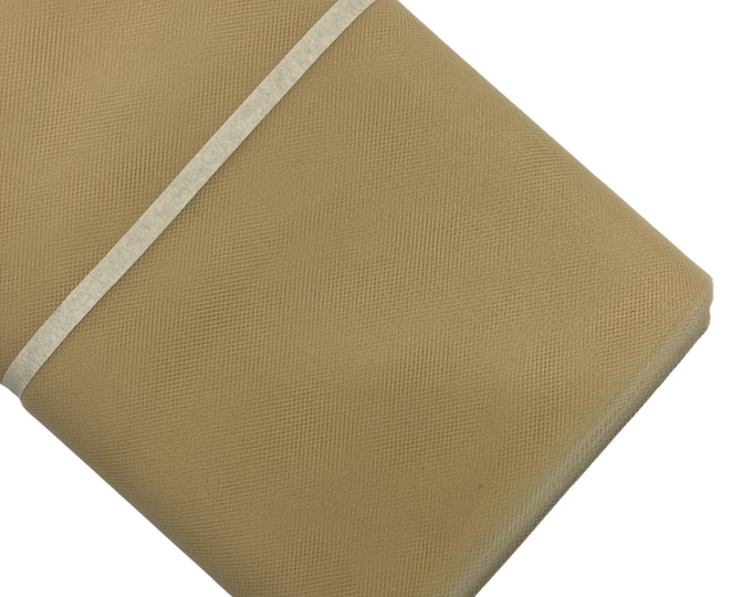 Champagne Tulle Fabric Bolt, 54" Wide, 40 Yards - Wedding & Decoration