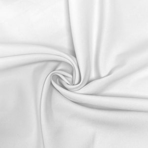 White Poly Poplin Fabric Polyester Solid 60&#39;&#39; By The Yard Table Covers Decoration Apparel ( Choose The Size )