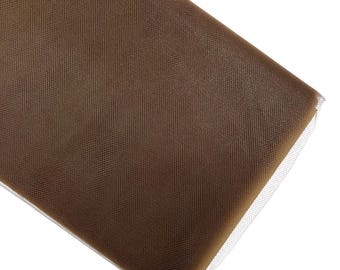 Brown Tulle Fabric Bolt: 54" Wide, 40 Yards - Wedding & Decoration