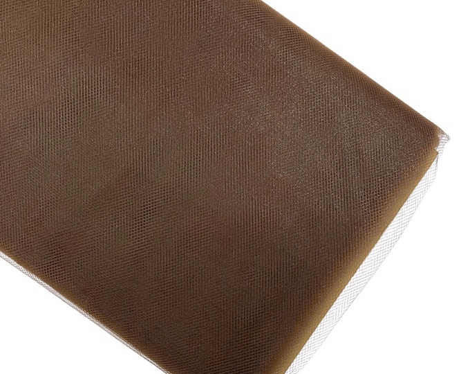 Brown Tulle Fabric Bolt: 54" Wide, 40 Yards - Wedding & Decoration