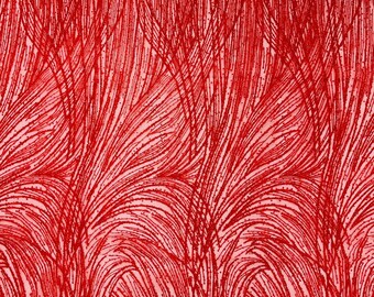 Red Glitter Tulle Lace Fabric: Shimmer Sparkle Mesh, Bridal Wedding Decor