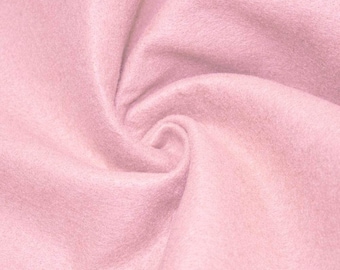 Baby Pink Acrylic Felt 72” Wide School Craft Poker Table Fabric Sold By Yard