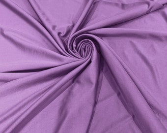 Orchid Shiny Spandex Fabric: 4-Way Stretch Milliskin, 58" Wide