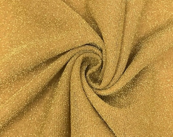 Gold Shimmer Stretch Fabric: Luxury Sparkle Gown Backdrop