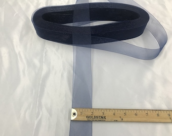 2 Inch Navy Crinoline Horsehair Braid Trim-Wedding-Bridal-Decorations-Crafts-Sold By The Yard (Choose The Quantity)