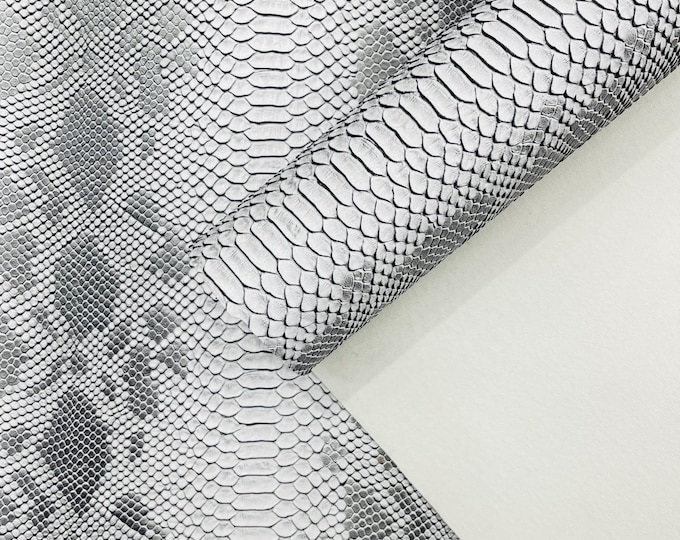 Shadow Faux Viper Snake Skin Vinyl-faux Leather-3D Scales-sold Vinyl For upholstery  By The Yard
