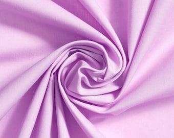 LAVENDER 60" Poly Cotton Broadcloth, Fabric by the Yard